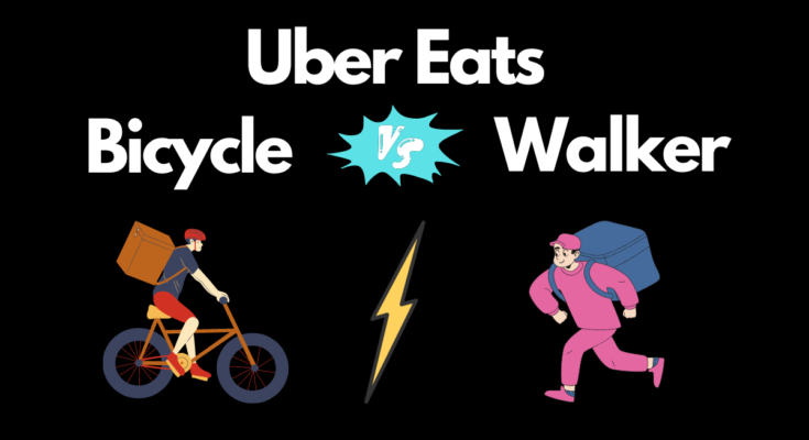 Uber Eats Bicycle Versus Walker - Which is better?